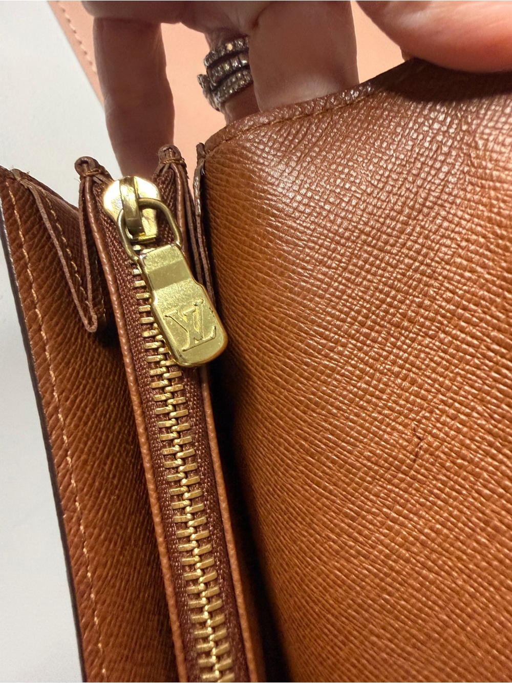 Louis Vuitton Vintage Monogram Sarah Wallet Envelope Long Brown w/COA and Box - Picture 7 of 13